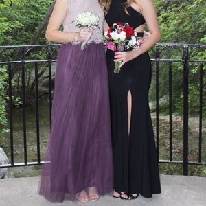 BHLDN Anthropologie Jenny Yoo purple maxi skirt